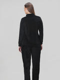 Black Velvet Zip-Up Tracksuit