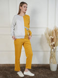 Warm Prime Fleece Mustard Pajama Set