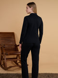 Sinker Jacquard Top & Pyjamas Set