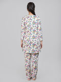 Floral Print Button up Loungewear Set