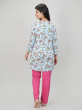 Long Floral Printed Kurti With Pant