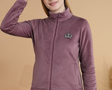 Women's Mock Collar Zipper Tracksuit