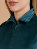 Velour Zip Up Tracksuit