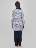 Long Floral Printed Kurti With Pant