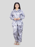 Women's Satin Regular Fit Pyjama Suit