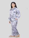 Women's Satin Regular Fit Pyjama Suit