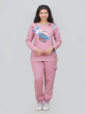 Printed Sweatshirt & Jogger Set