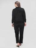 BLACK Zip Me Up  Classy Track Suit