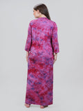 Embroidered Tie & Dye Maxi Nighty