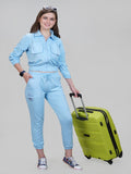 Chic Sky Blue Top & Jogger Set