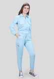 Chic Sky Blue Top & Jogger Set