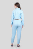 Chic Sky Blue Top & Jogger Set