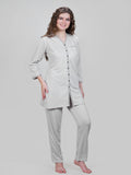 Polka Dot Long Button Down Pyjama Set