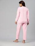 Women’s Super Soft Velour Pyjama Set  |  Round Neck | Long Sleeves | Winter Wear