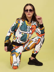 Abstract Face Print Co-ord Set