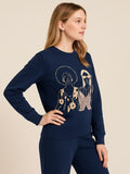 Fleece Round Neck Pyjama Set