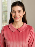 Rosewood Ribbed Lounge Pyjama Set