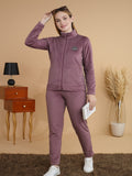 Women's Mock Collar Zipper Tracksuit