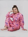 Follow The Eye Muslin Button Down Lounge Set